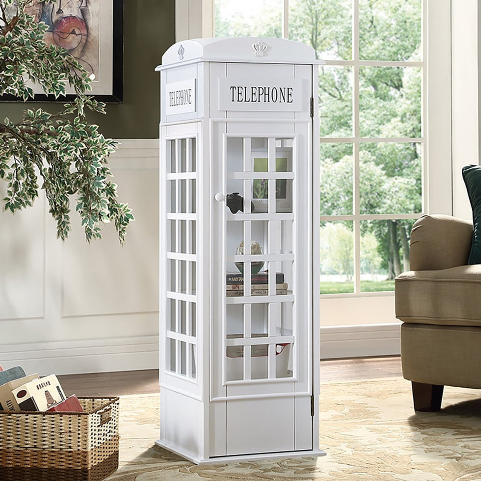 HMR - Phone Booth-Shaped Retro Kid's Bookcase