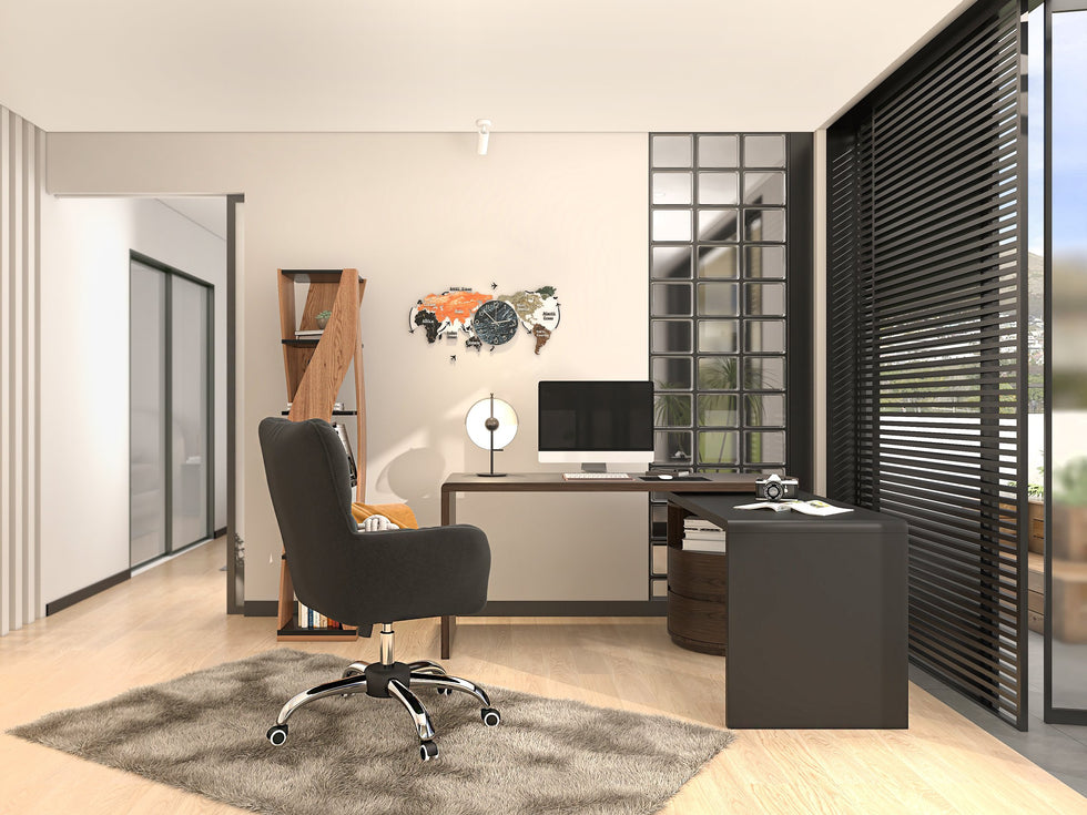 HMR - Loft Geometric Narrow Bookshelf