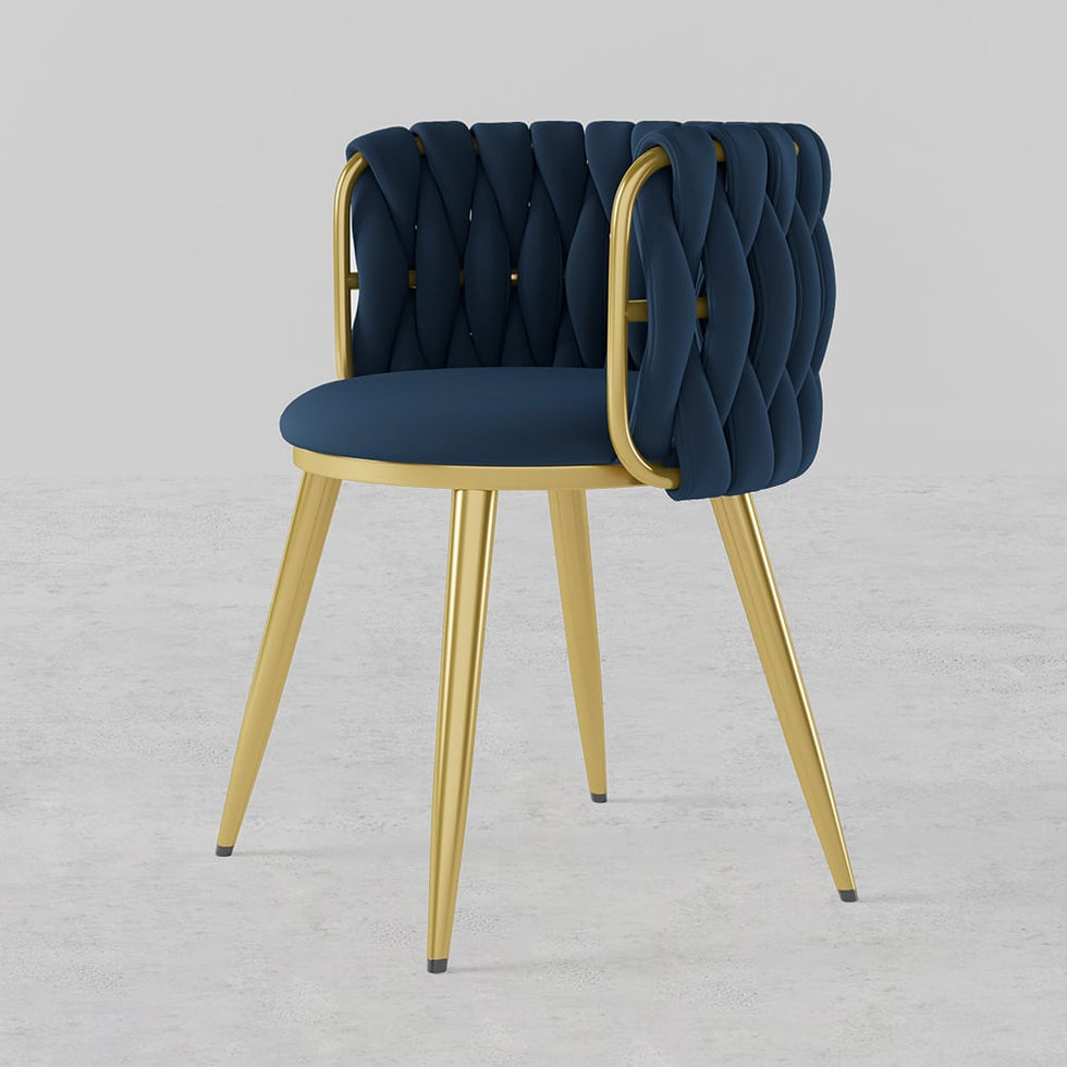 HMR - Sweave Nordic Barrel Dining Chair with Velvet Upholstery (Set of 1)