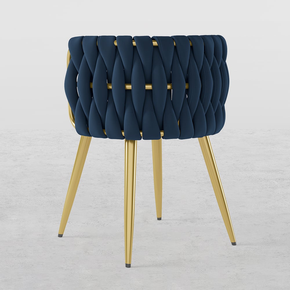 HMR - Sweave Nordic Barrel Dining Chair with Velvet Upholstery (Set of 1)