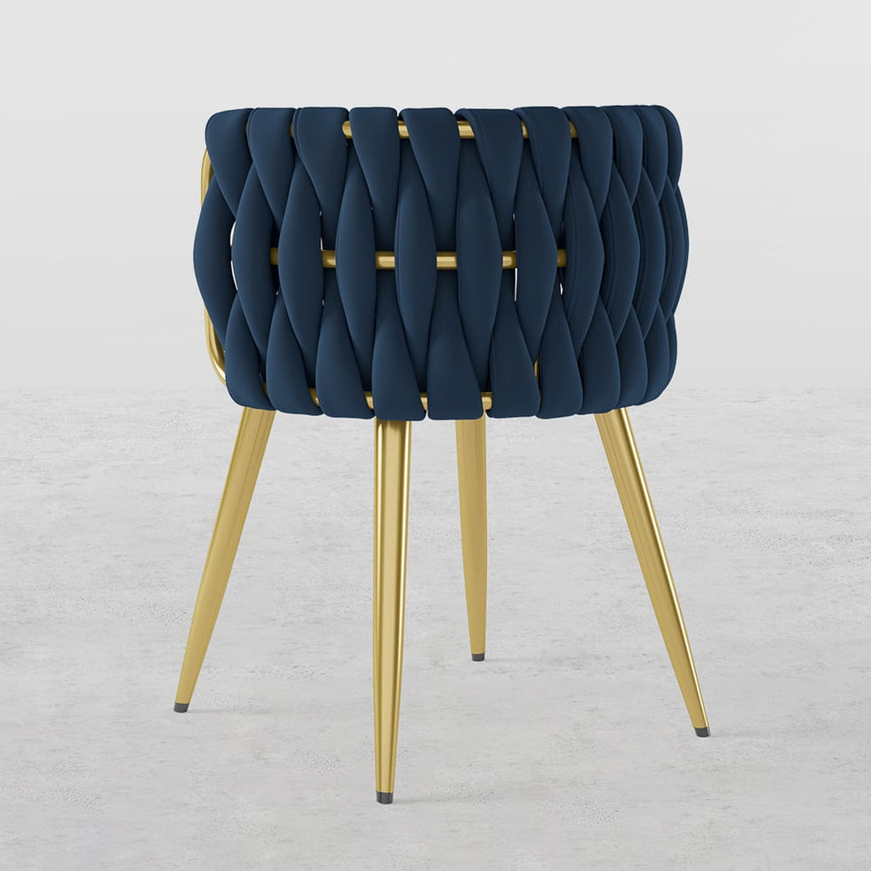 HMR - Sweave Nordic Barrel Dining Chair with Velvet Upholstery (Set of 1)