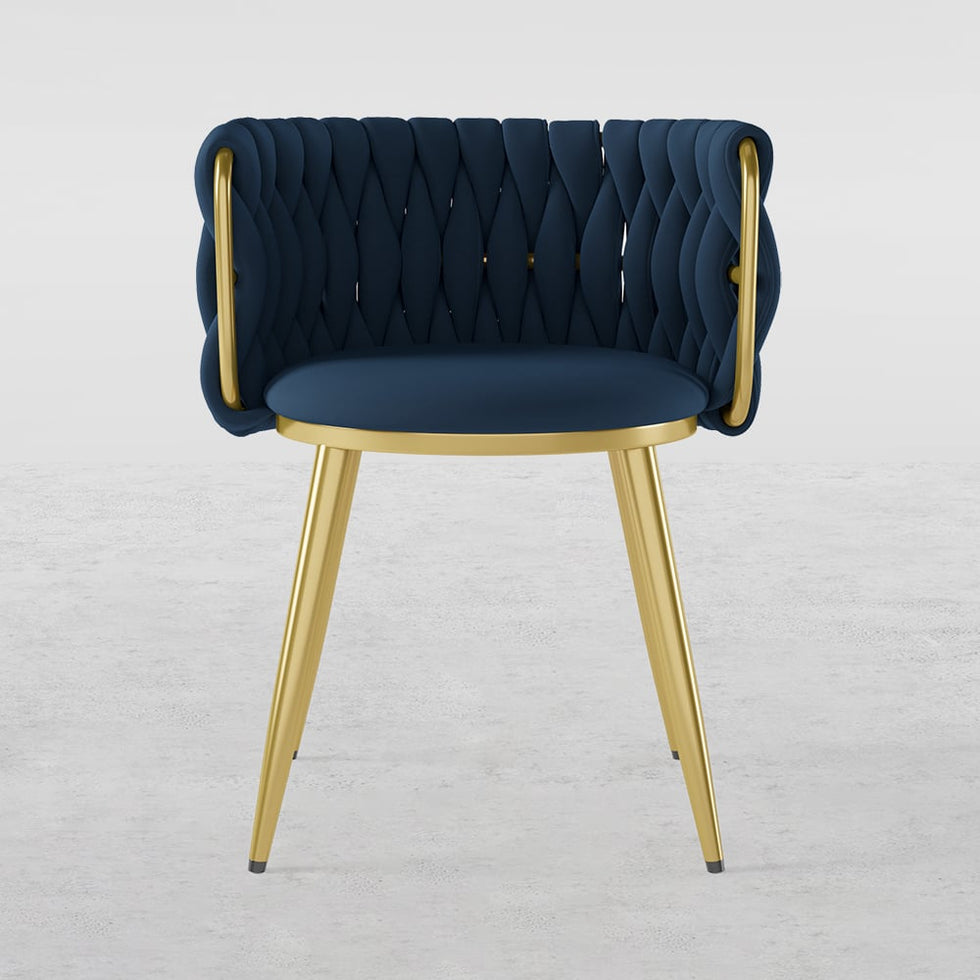 HMR - Sweave Nordic Barrel Dining Chair with Velvet Upholstery (Set of 1)
