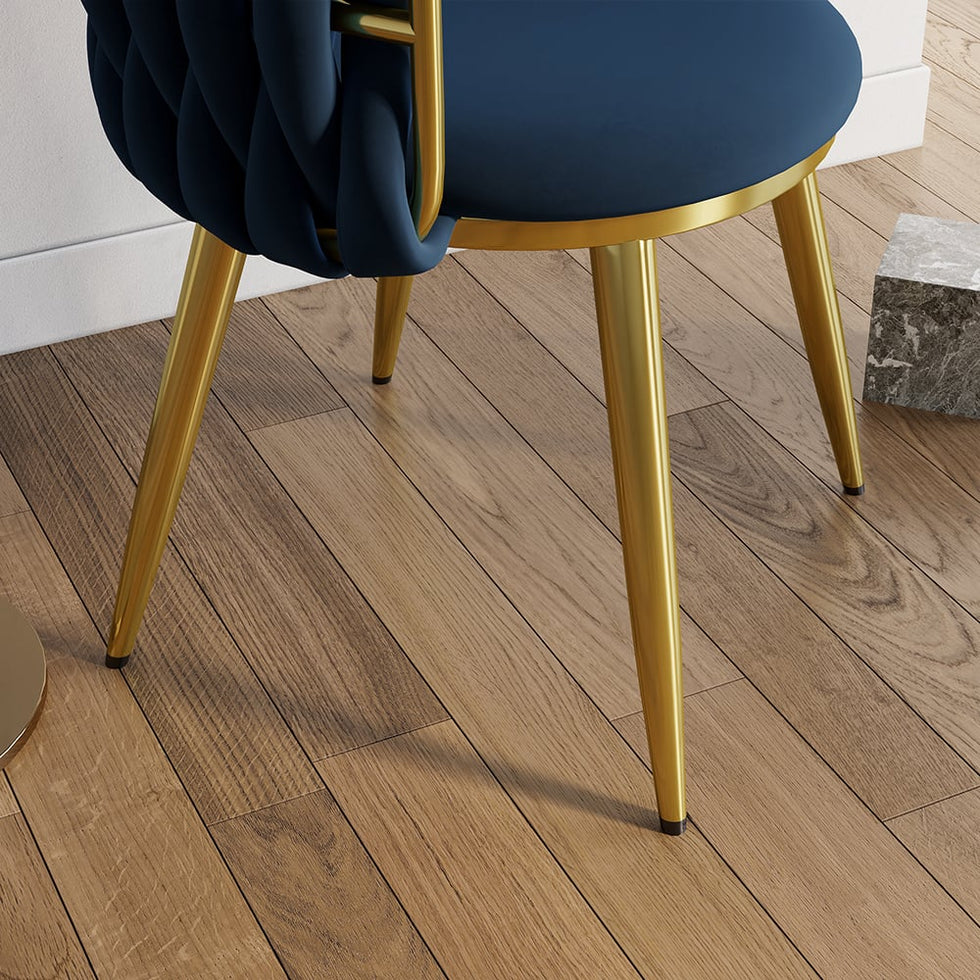 HMR - Sweave Nordic Barrel Dining Chair with Velvet Upholstery (Set of 1)