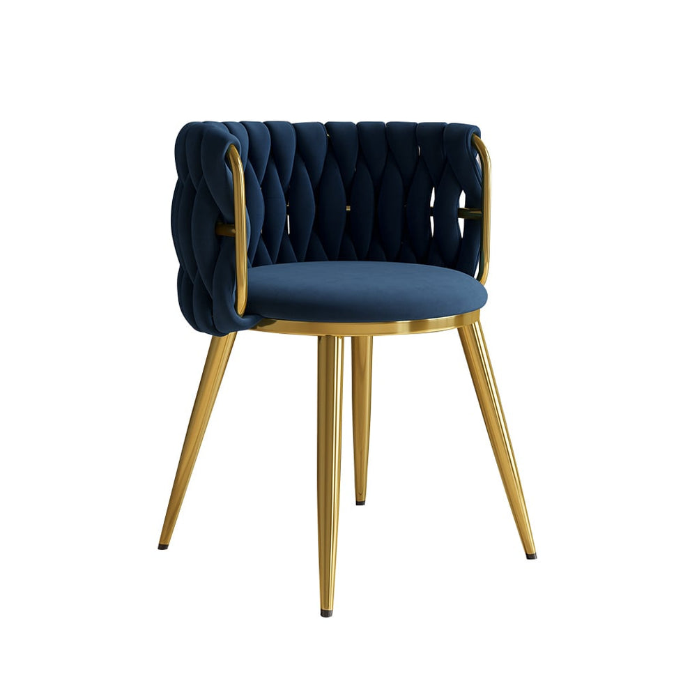 HMR - Sweave Nordic Barrel Dining Chair with Velvet Upholstery (Set of 1)