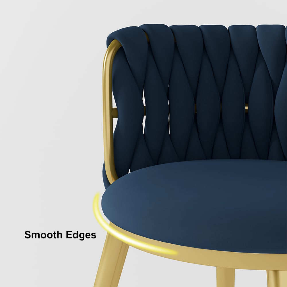 HMR - Sweave Nordic Barrel Dining Chair with Velvet Upholstery (Set of 1)
