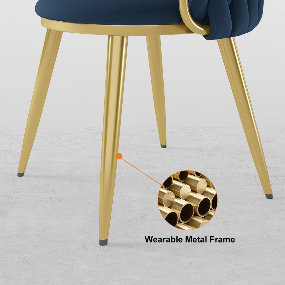 HMR - Sweave Nordic Barrel Dining Chair with Velvet Upholstery (Set of 1)