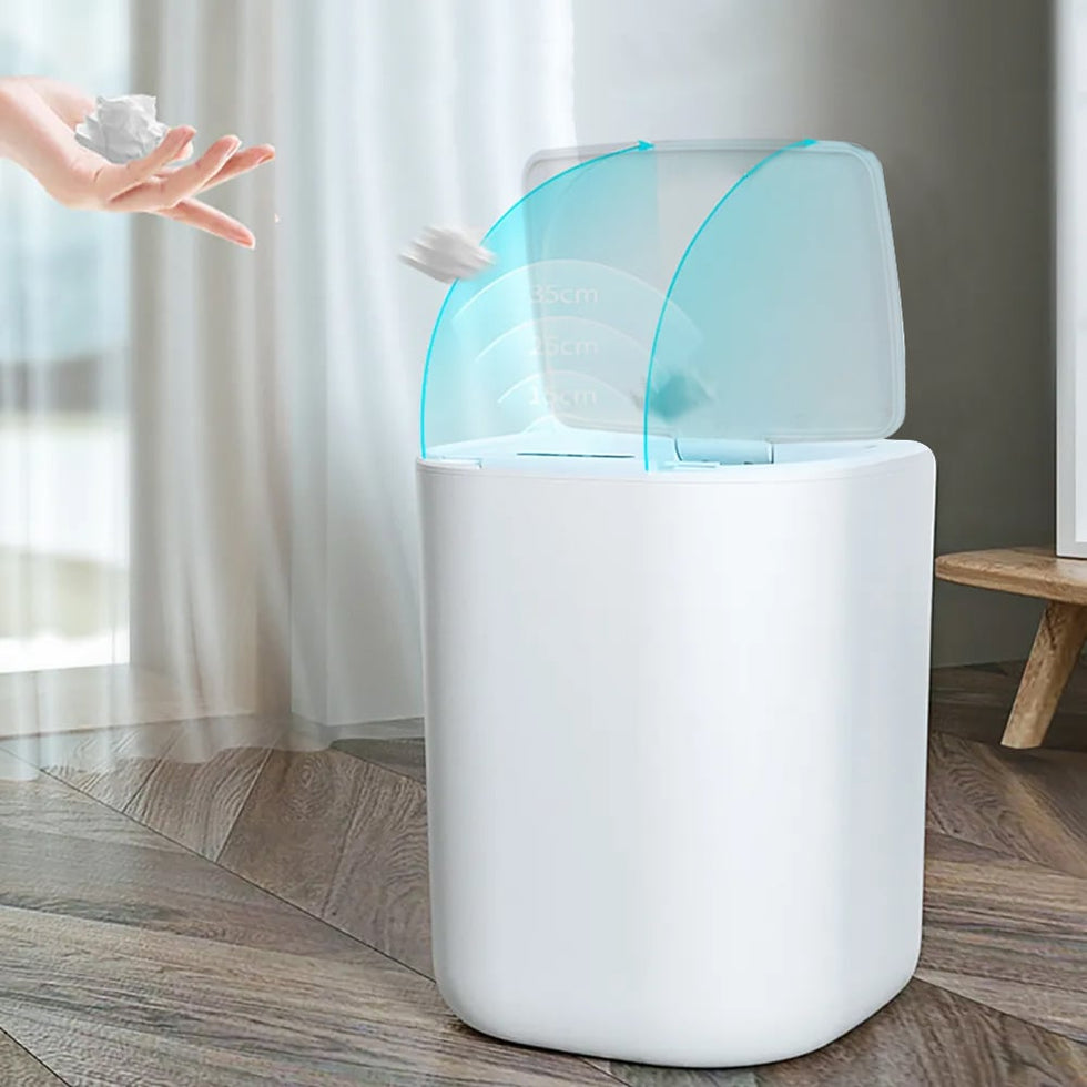 HMR - Intelligent Touchless Sensor Trash Can with Odor-Absorbing Deodorizer Area