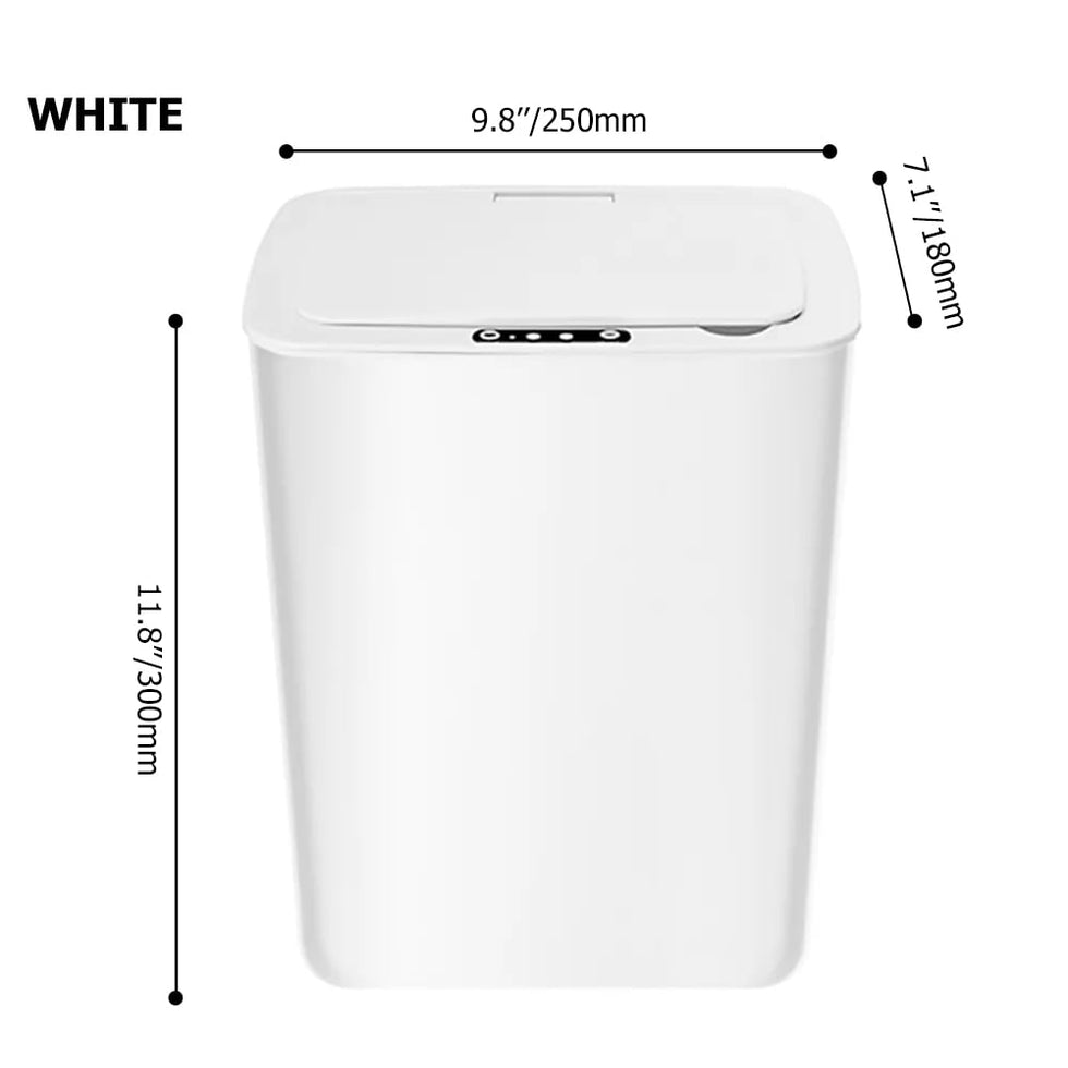 HMR - Intelligent Touchless Sensor Trash Can with Odor-Absorbing Deodorizer Area