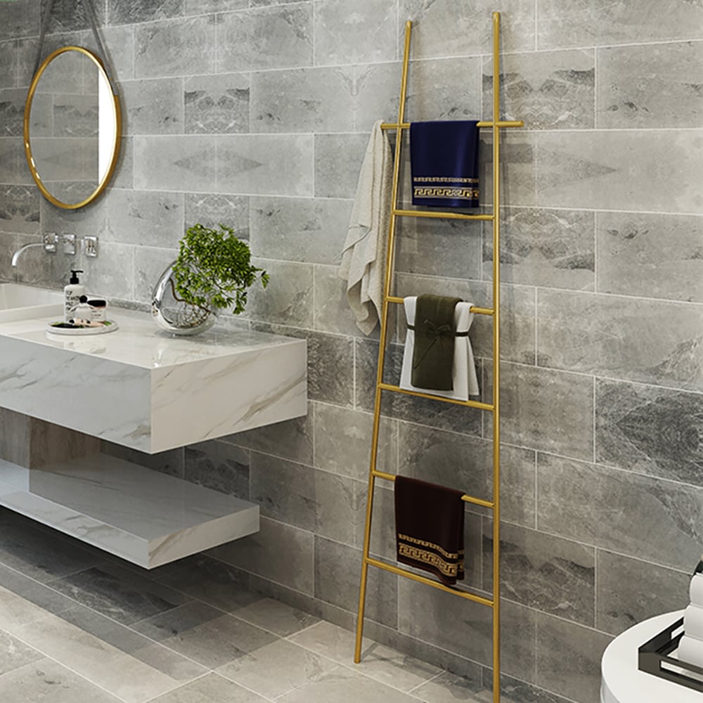 HMR - Modern Freestanding Bath Ladder Storage Towel Rack