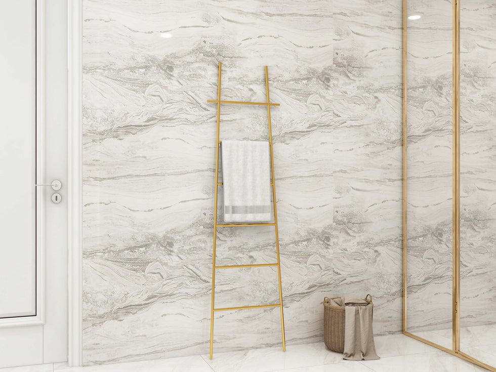 HMR - Modern Freestanding Bath Ladder Storage Towel Rack