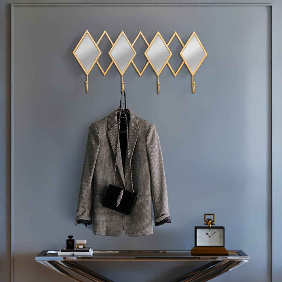 HMR - Luxury Entryway Wall-Mounted Coat Rack (Set of 2) in Multi-Color