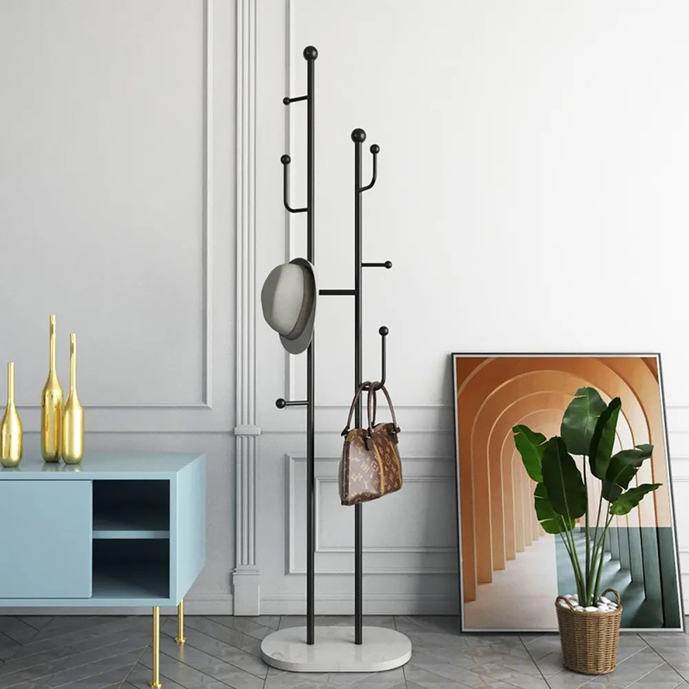 HMR - Standing Coat Rack with 7 Hooks