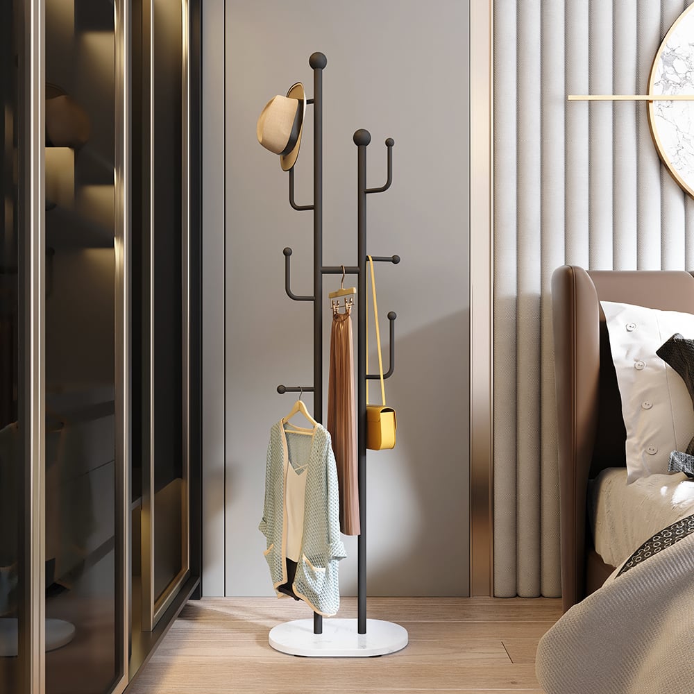 HMR - Standing Coat Rack with 7 Hooks