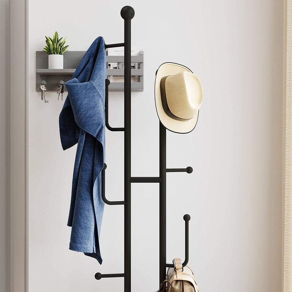 HMR - Standing Coat Rack with 7 Hooks
