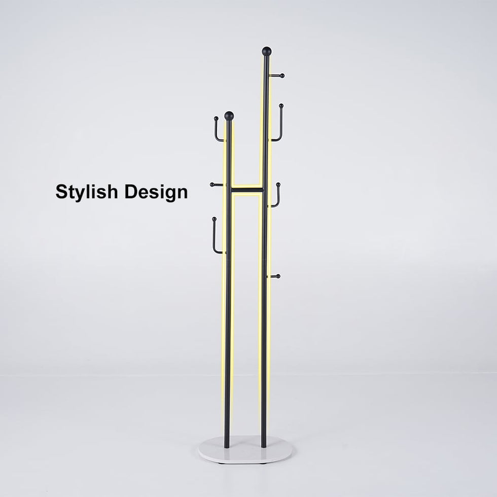 HMR - Standing Coat Rack with 7 Hooks