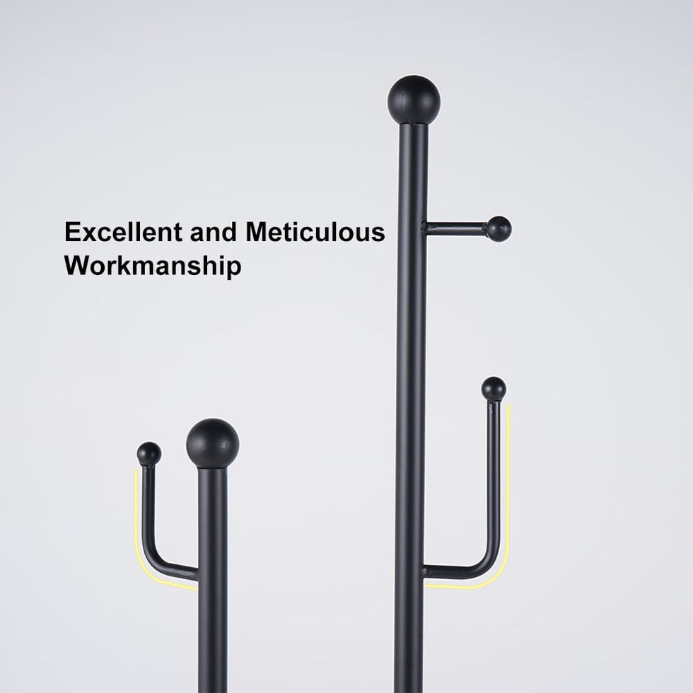 HMR - Standing Coat Rack with 7 Hooks
