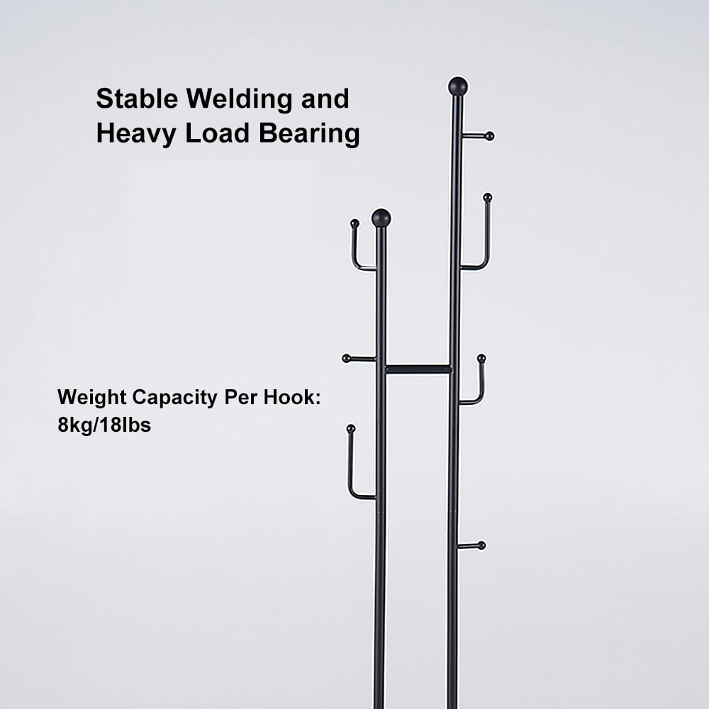 HMR - Standing Coat Rack with 7 Hooks