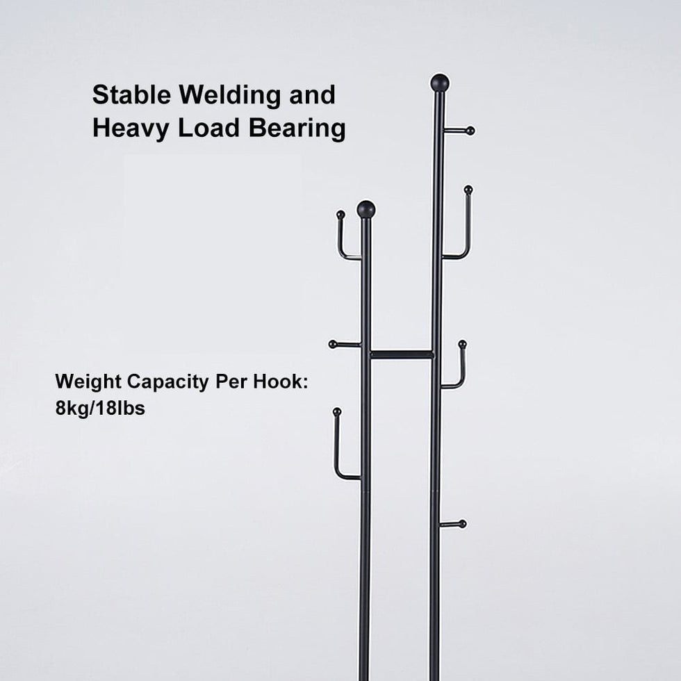 HMR - Standing Coat Rack with 7 Hooks
