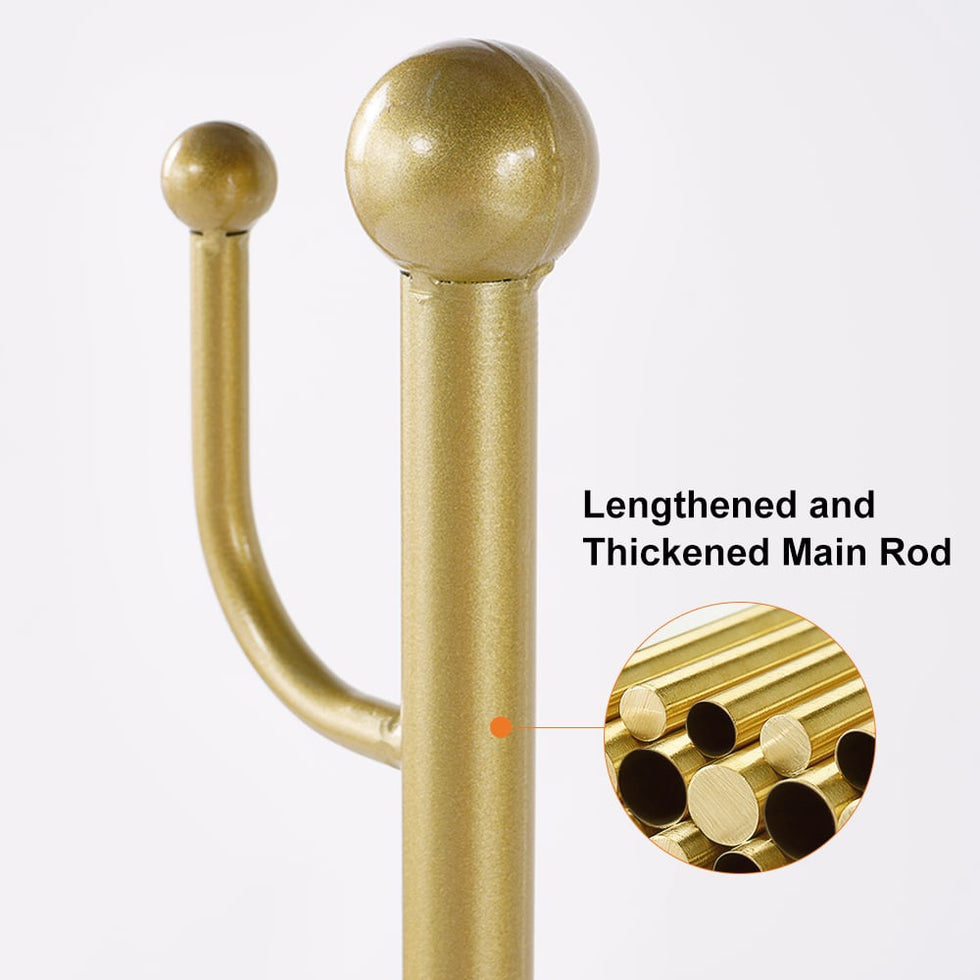 HMR - Standing Coat Rack with 7 Hooks