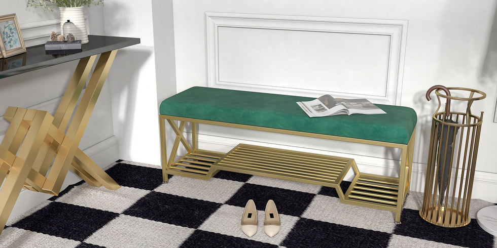 HMR - Chic Marble-Pillar-Style Umbrella Stand in Metal