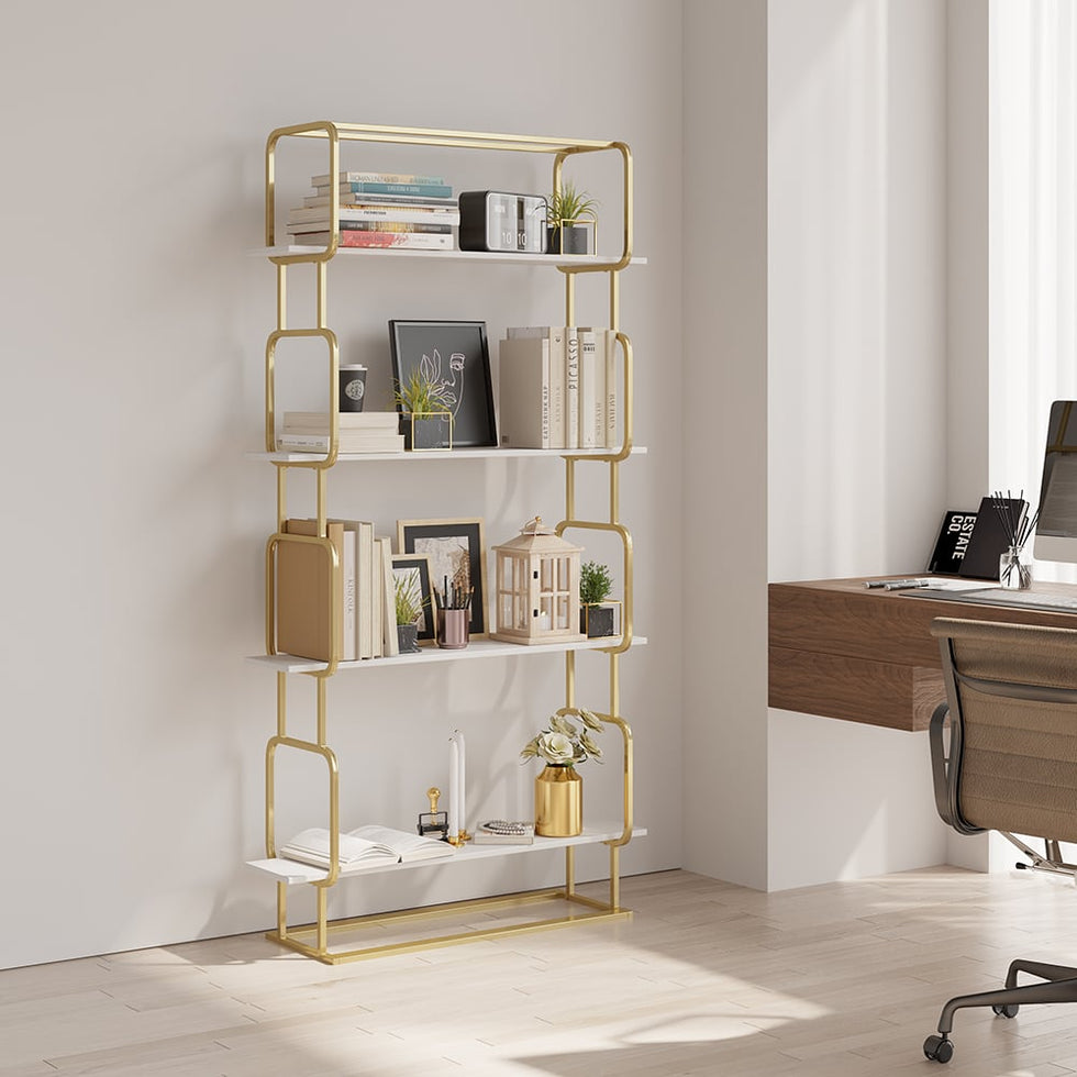 HMR - Modern Freestanding 32" Etagere Bookshelf
