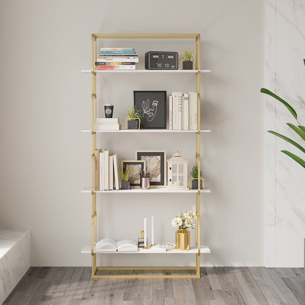 HMR - Modern Freestanding 32" Etagere Bookshelf