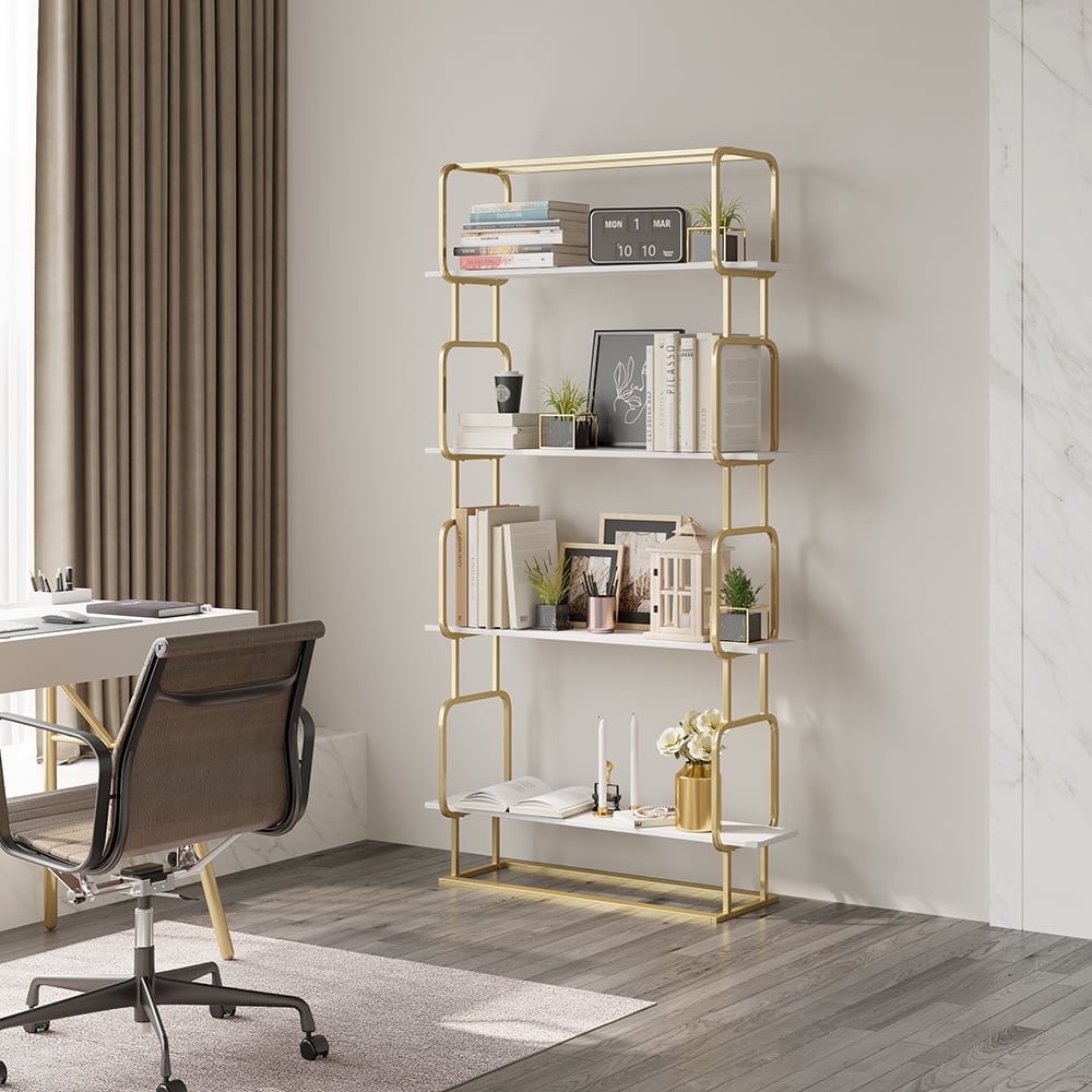 HMR - Modern Freestanding 32" Etagere Bookshelf