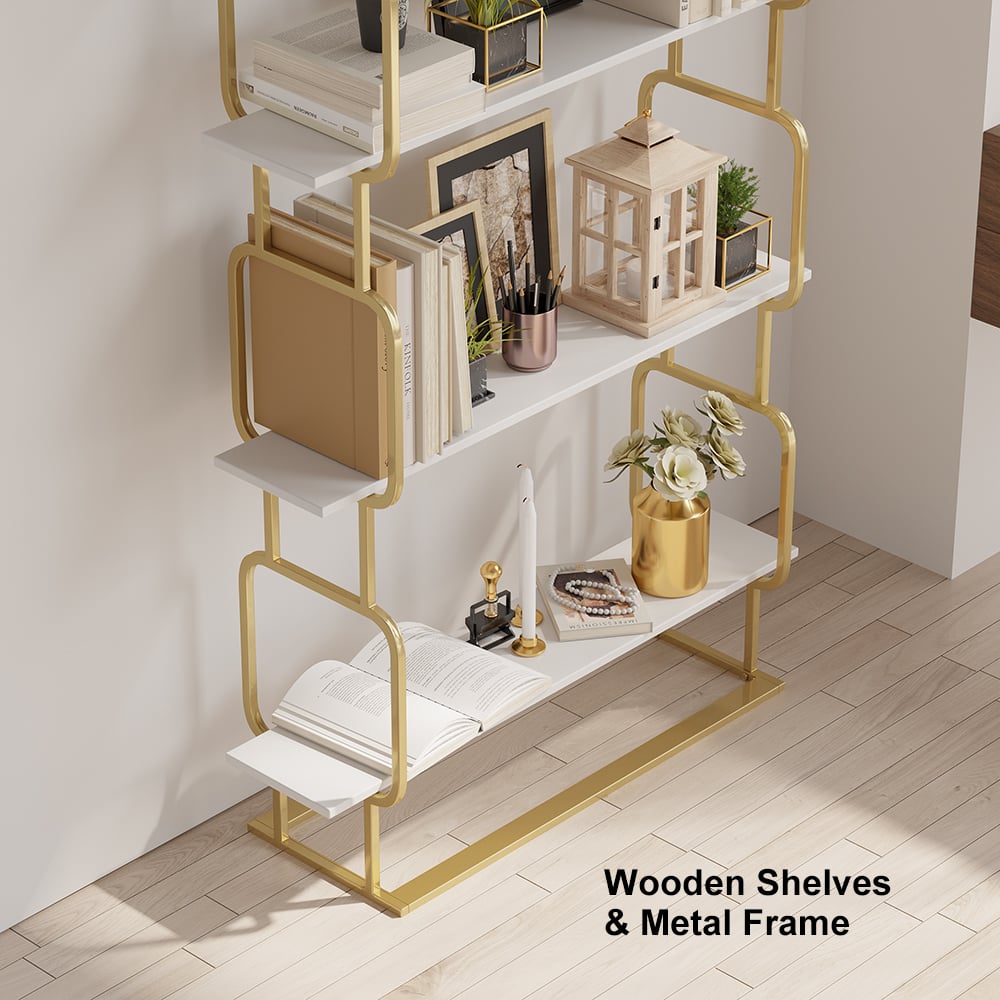 HMR - Modern Freestanding 32" Etagere Bookshelf