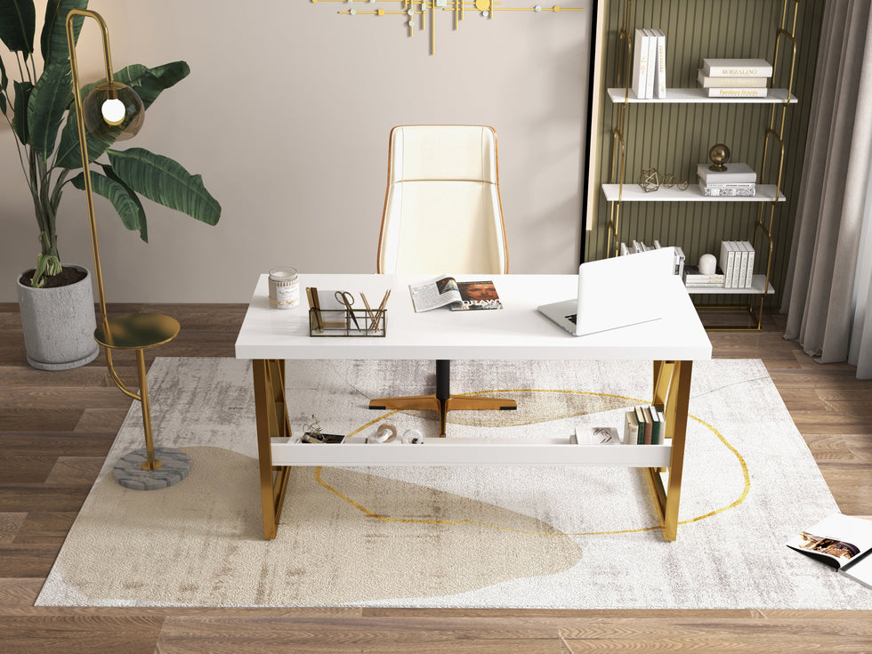 HMR - Modern Freestanding 32" Etagere Bookshelf