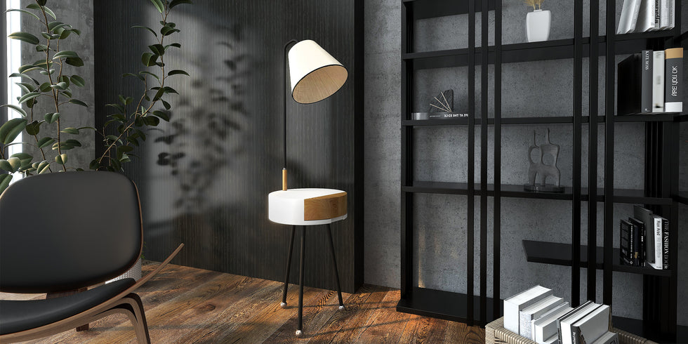 HMR - Modern Etagere Bookshelf with 6-Shelf