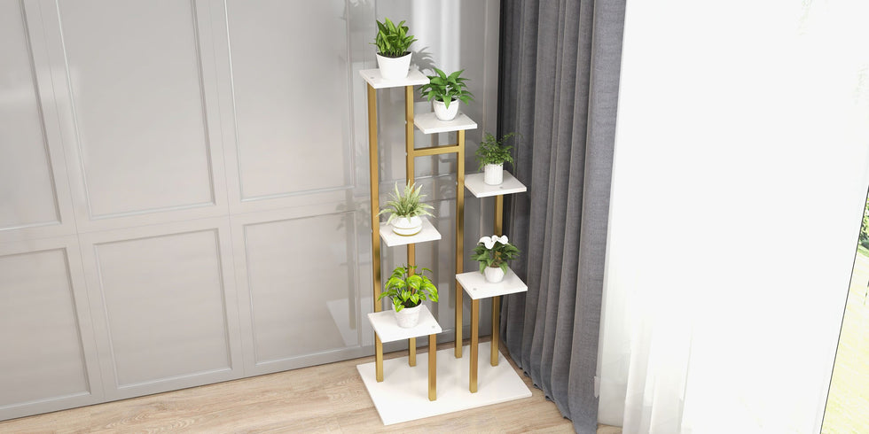 HMR - Modern 59" Ladder 7-Tiered Plant Stand
