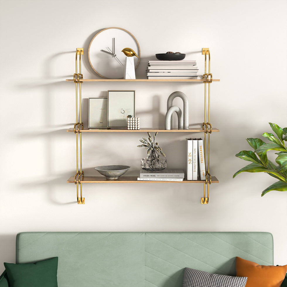 HMR - Luxury 3-Tier 39" Floating Shelves Wall Shelf