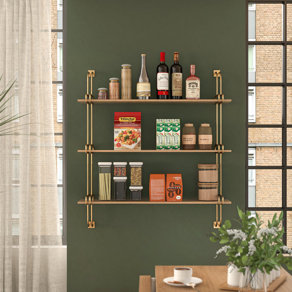 HMR - Luxury 3-Tier 39" Floating Shelves Wall Shelf
