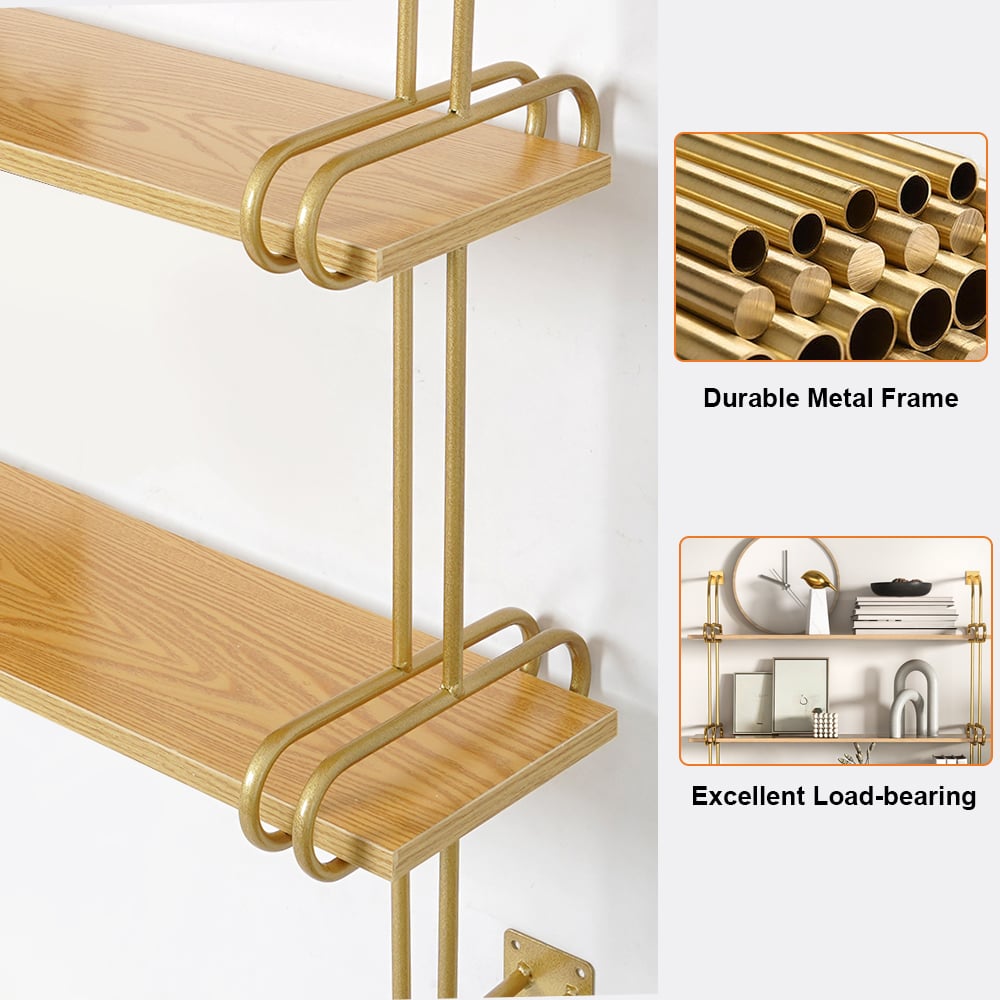 HMR - Luxury 3-Tier 39" Floating Shelves Wall Shelf