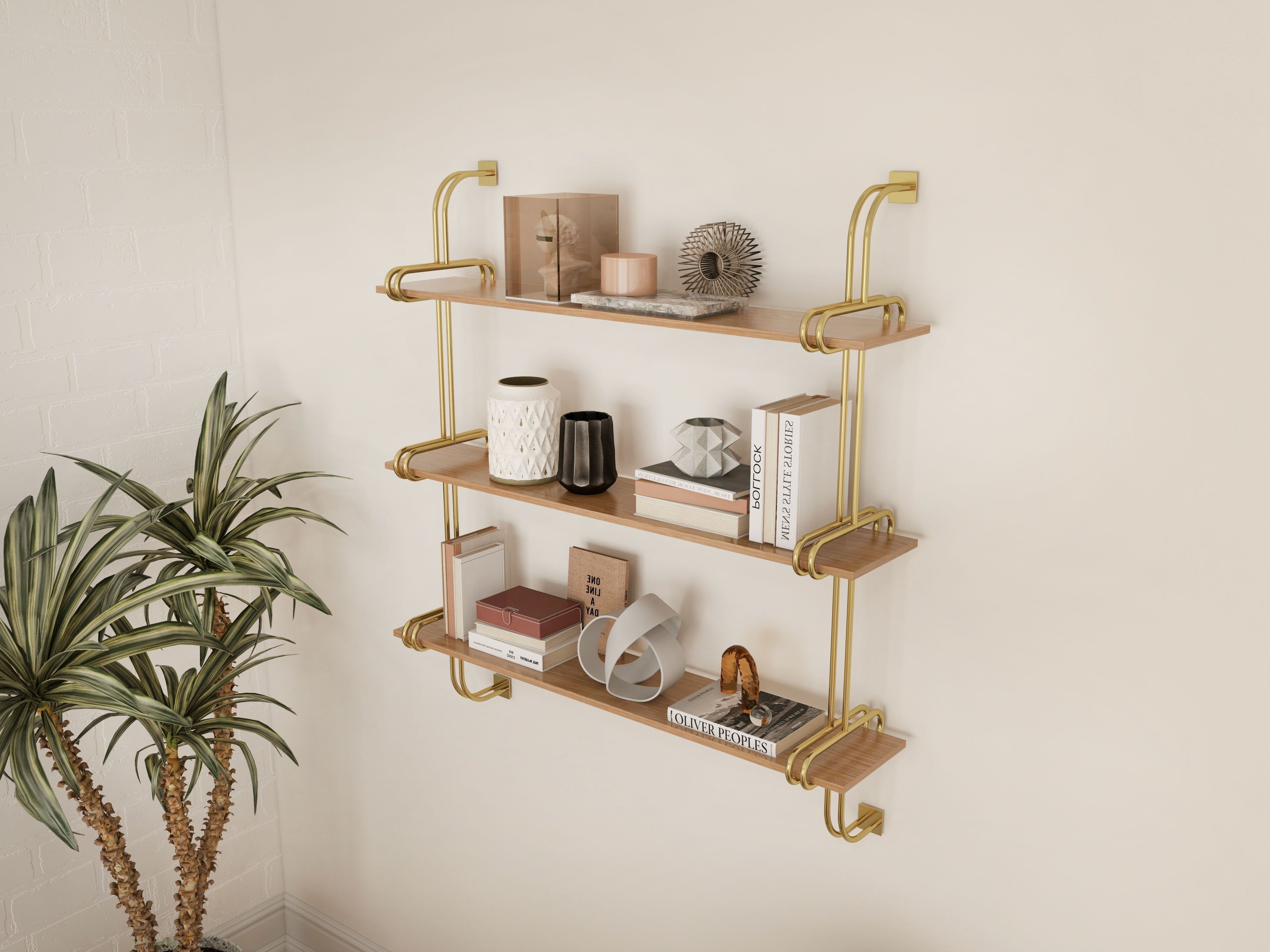 HMR - Luxury 3-Tier 39" Floating Shelves Wall Shelf