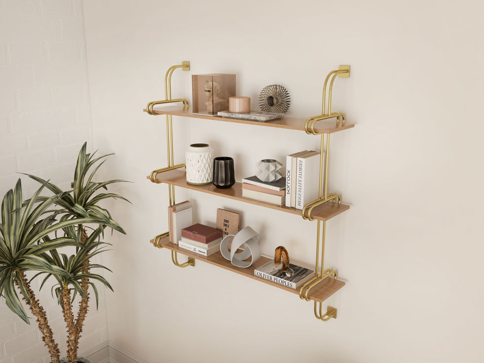 HMR - Luxury 3-Tier 39" Floating Shelves Wall Shelf