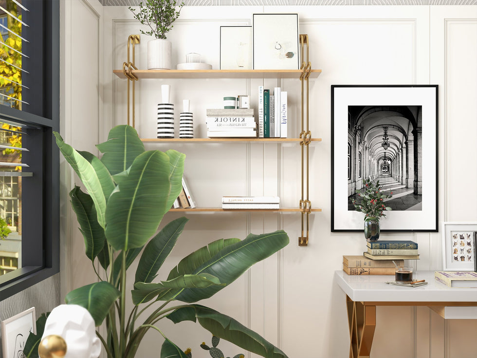 HMR - Luxury 3-Tier 39" Floating Shelves Wall Shelf