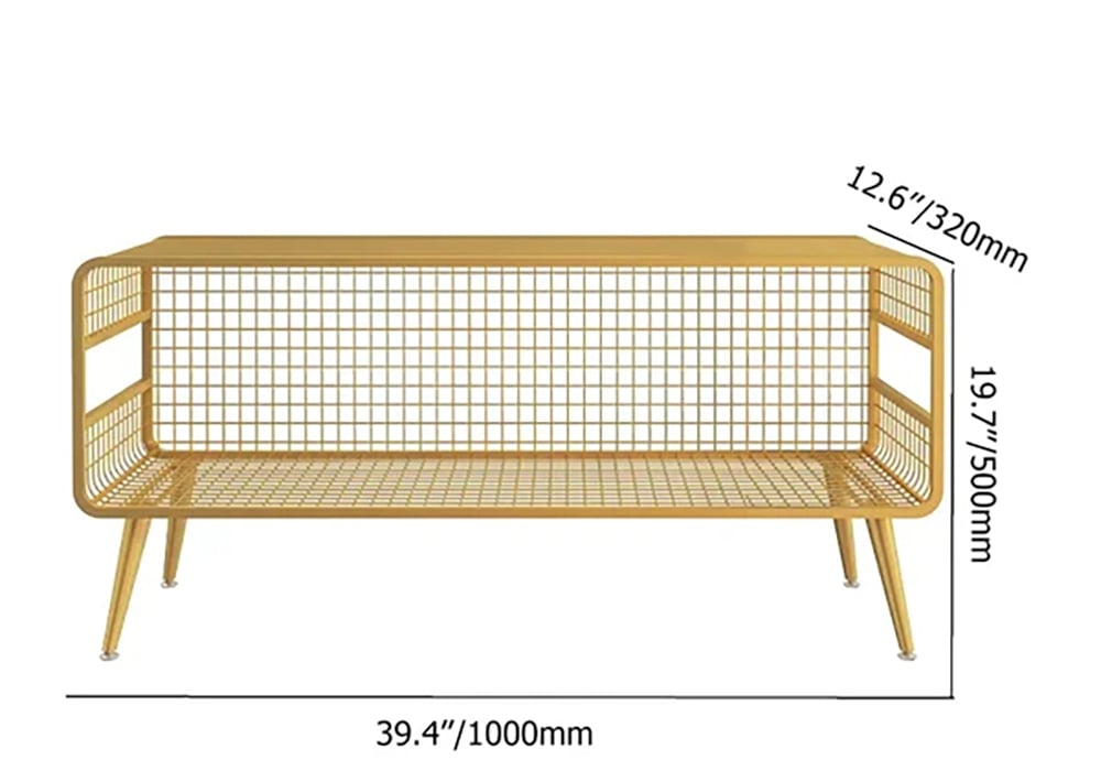 HMR - Modern Mesh Standing 20" Etagere Bookshelf