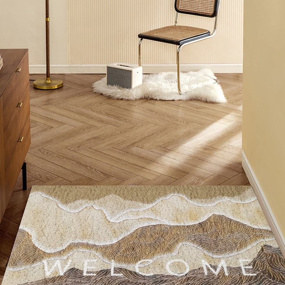 HMR - 2' x 3' Natural Scenery Morden Novelty Non-slip Front Door Mat PVC Entryway Rug