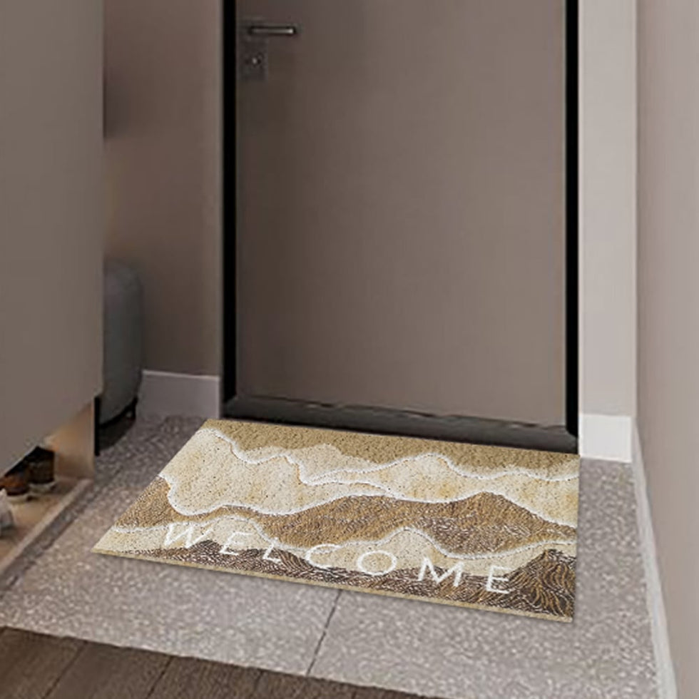 HMR - 2' x 3' Natural Scenery Morden Novelty Non-slip Front Door Mat PVC Entryway Rug