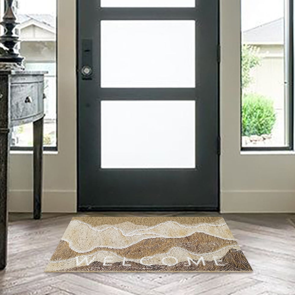 HMR - 2' x 3' Natural Scenery Morden Novelty Non-slip Front Door Mat PVC Entryway Rug