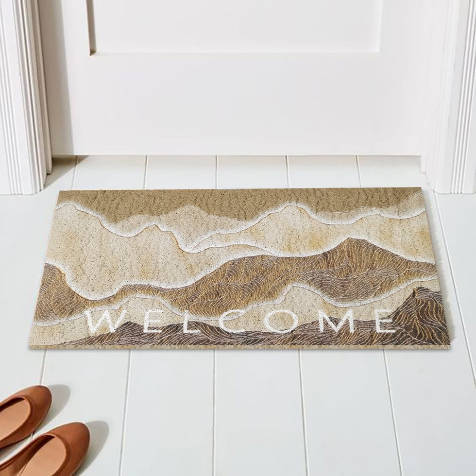 HMR - 2' x 3' Natural Scenery Morden Novelty Non-slip Front Door Mat PVC Entryway Rug