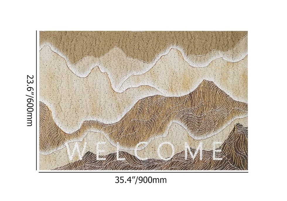 HMR - 2' x 3' Natural Scenery Morden Novelty Non-slip Front Door Mat PVC Entryway Rug