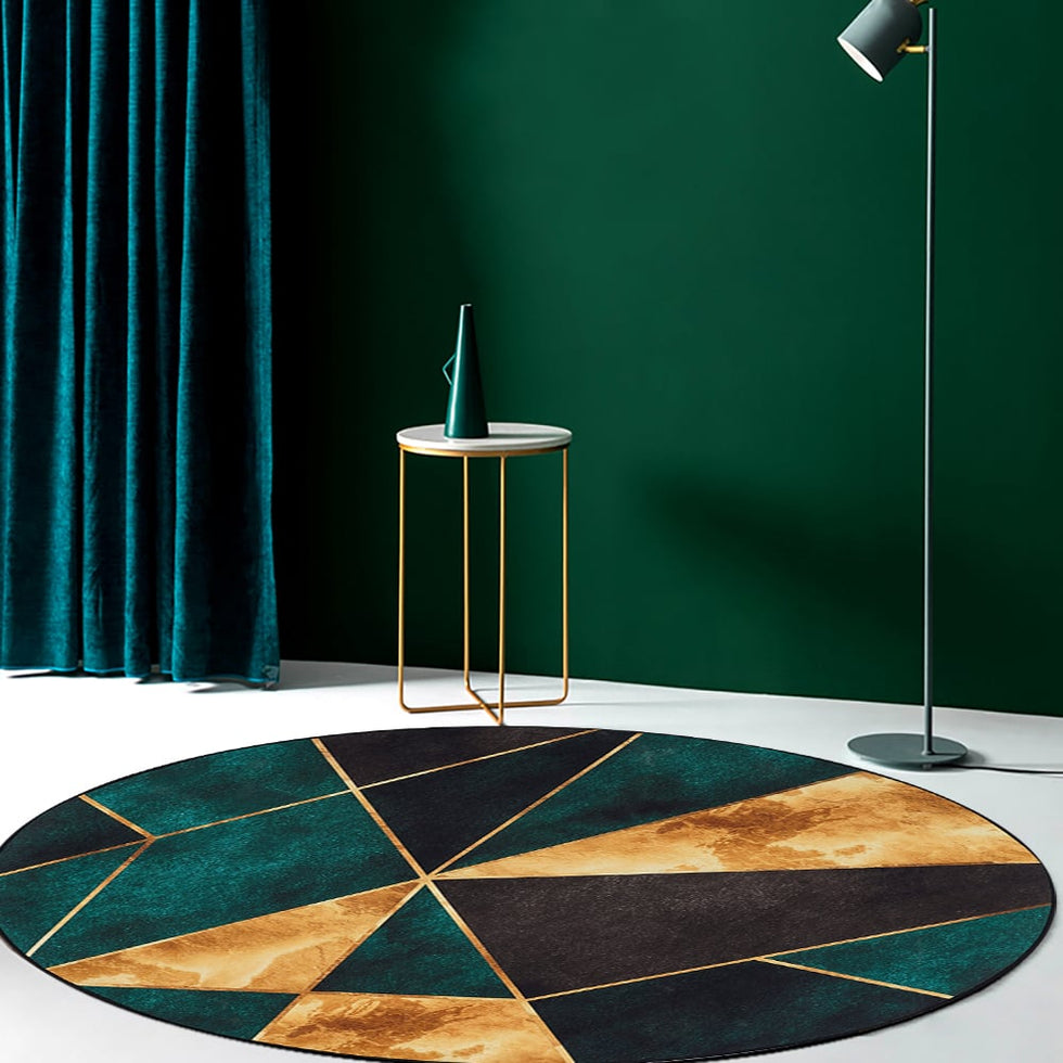 HMR - Modern 5' x 7' Geometric Rectangular Area Rug