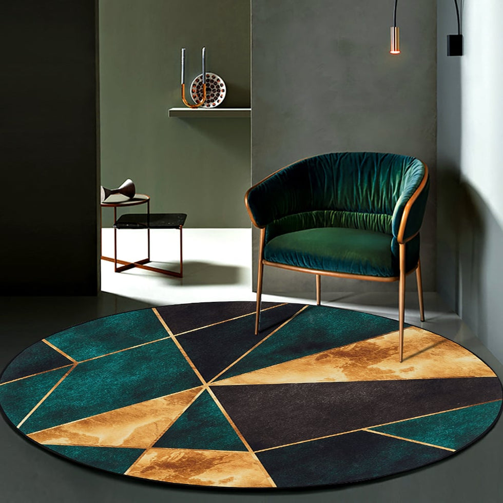 HMR - Modern 5' x 7' Geometric Rectangular Area Rug