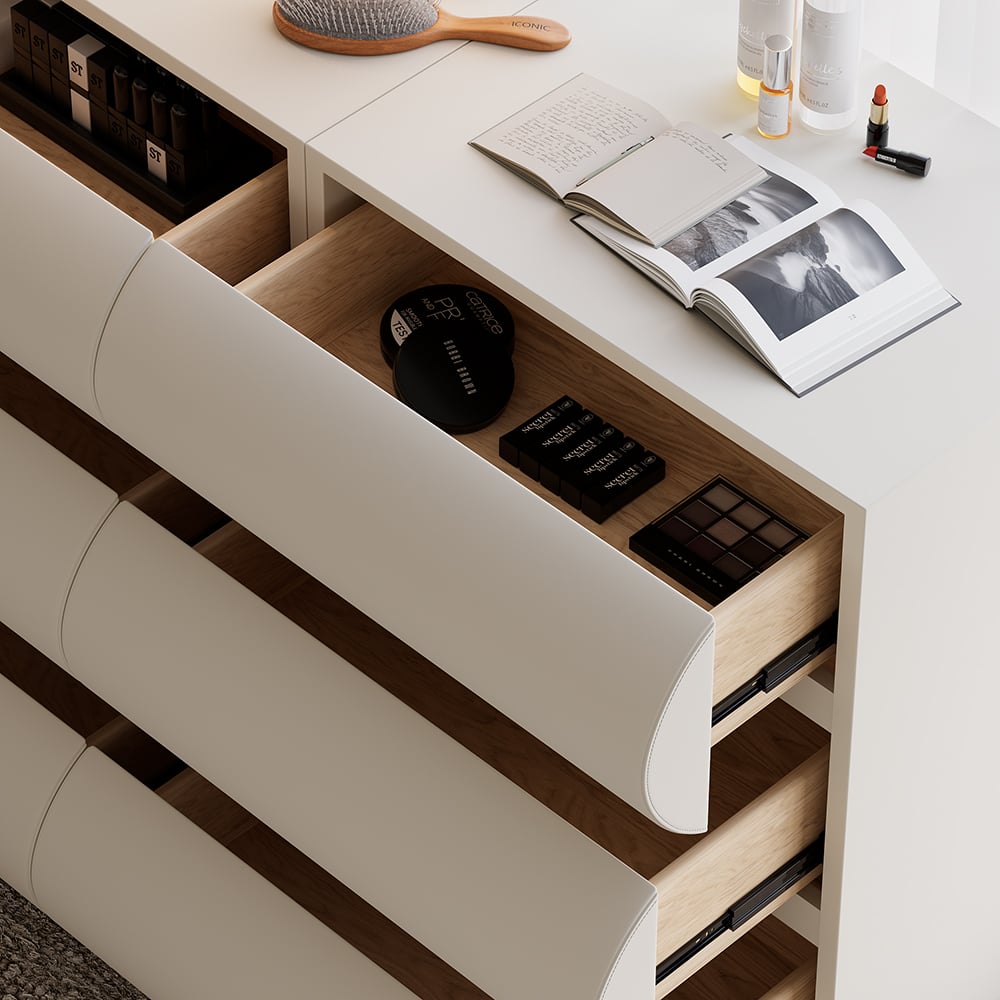 HMR - Humply White Leather Wingback King Bed Frame