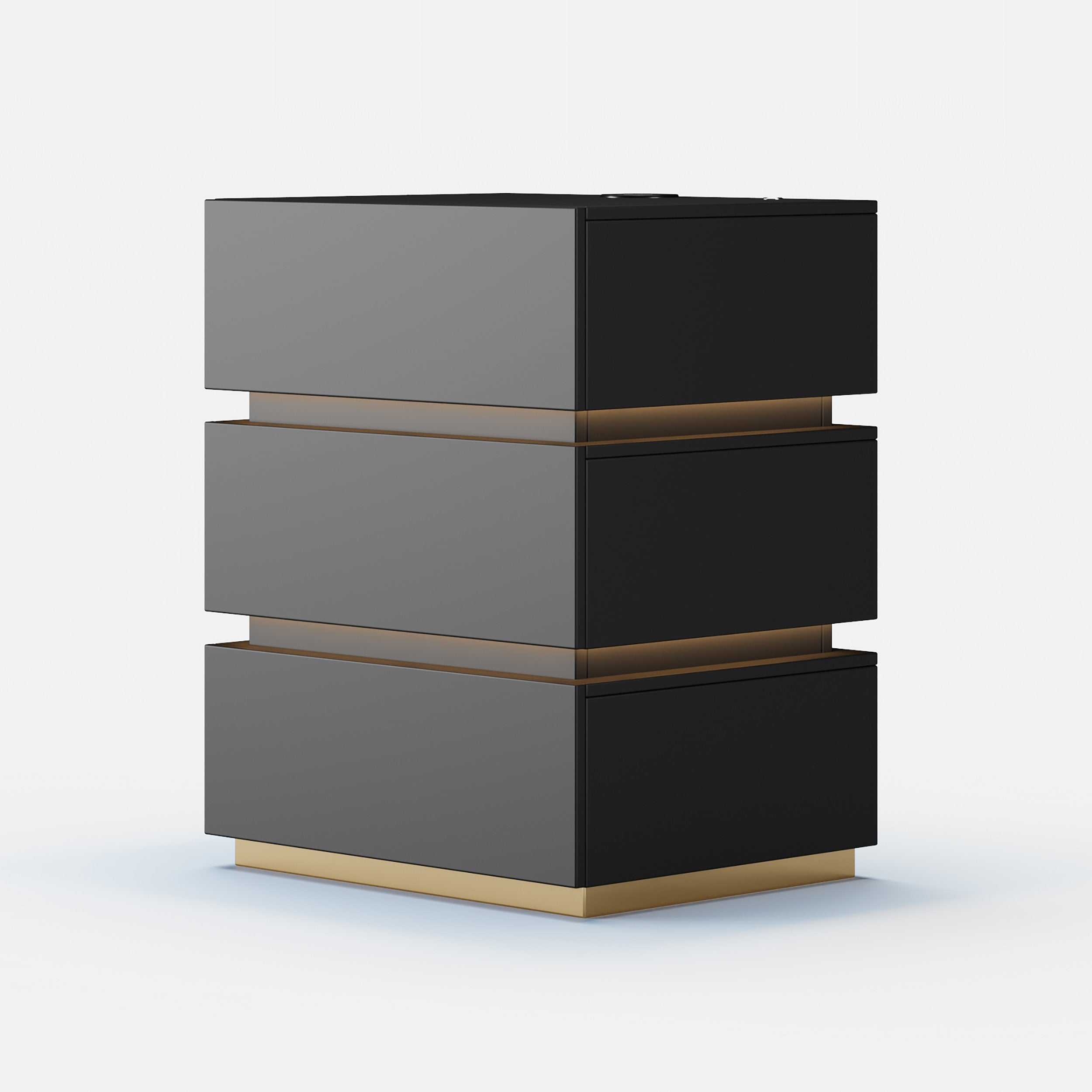 HMR - Nightstand with Light & Charging Station