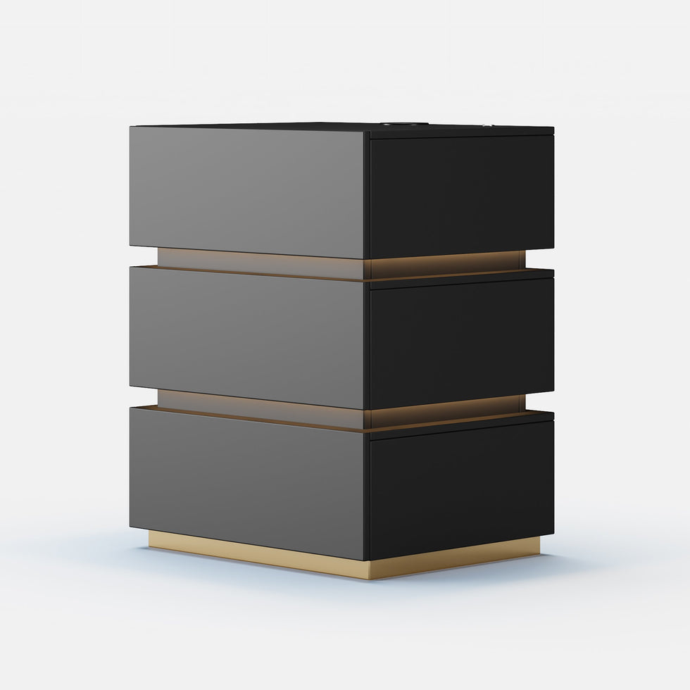 HMR - Nightstand with Light & Charging Station