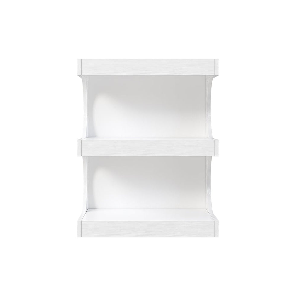 HMR - 64.2" Modern Writing Desk Office Desk with 1 Drawer & 4 Open Shelves