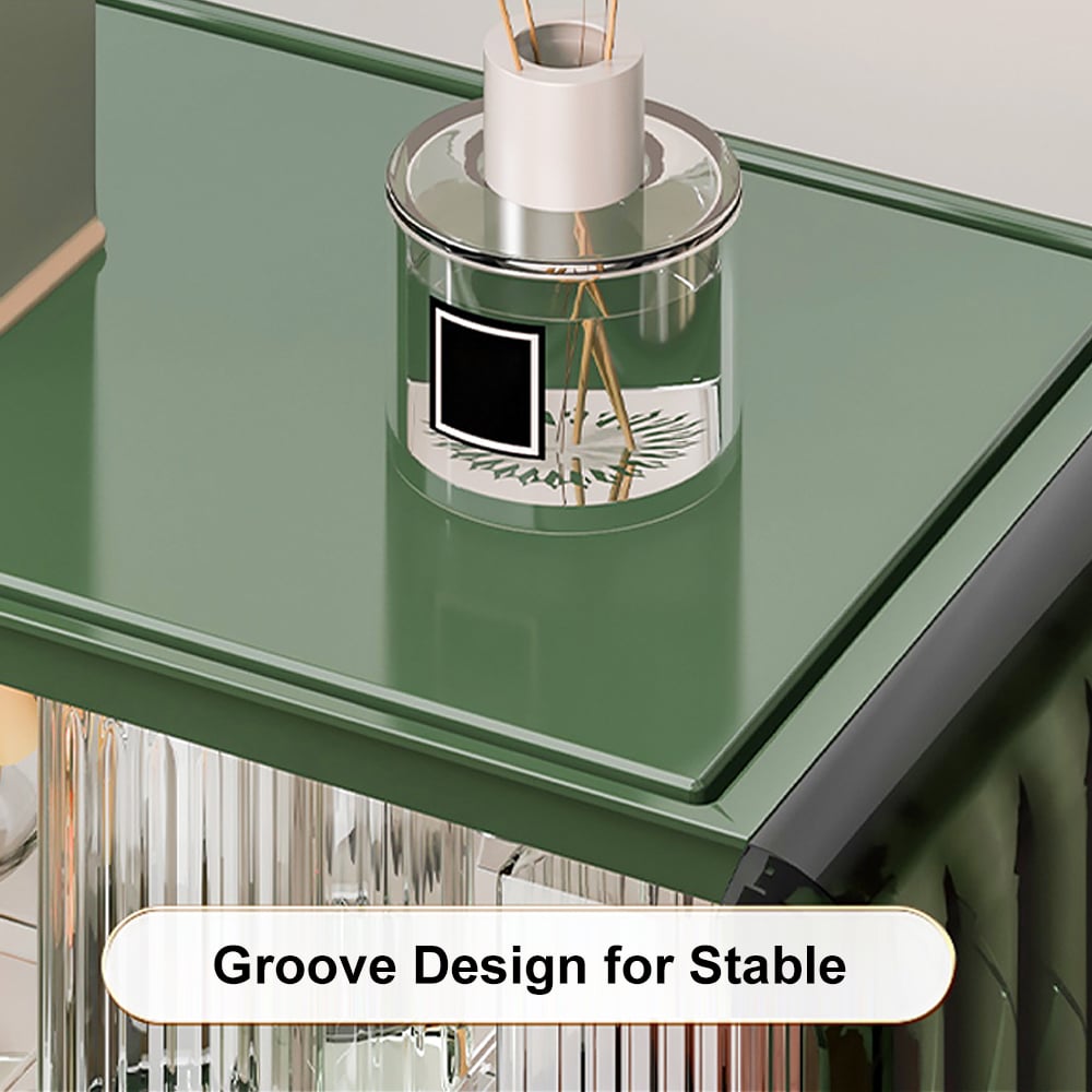 HMR - Modern 2-Tier Transparent Desk Organizer Storage Rack Acrylic Adjustable Shelf
